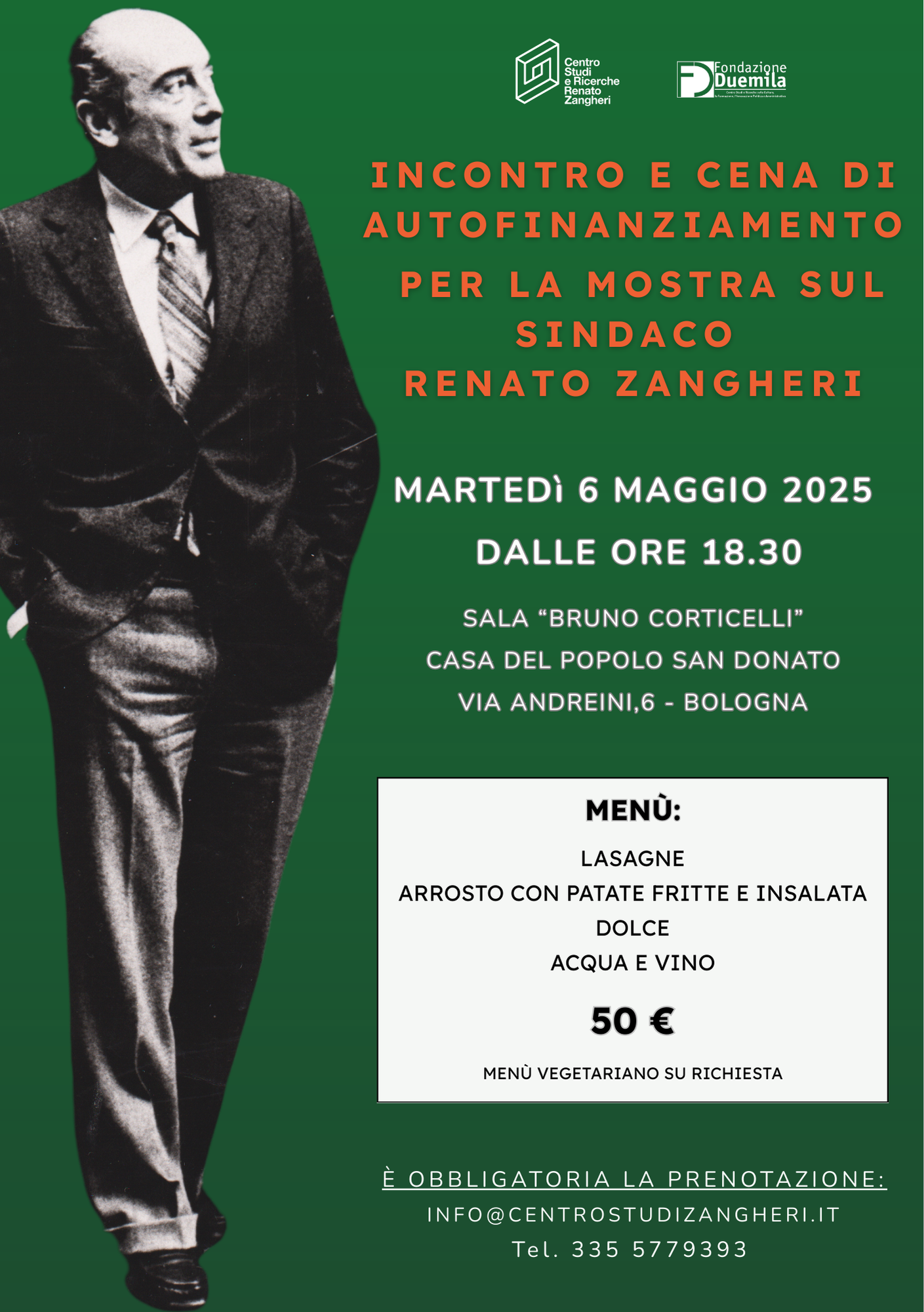 invito cena autofinanziamento zangheri 2